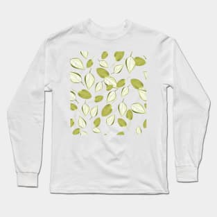 Green leaves pattern Long Sleeve T-Shirt